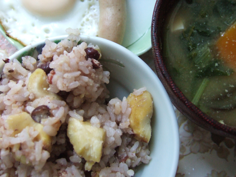 Rice with chestnuts