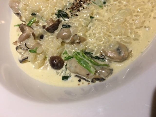 Oyster risotto