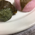 桜の葉が主役。　Sakura-mochi