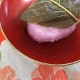 桜餅（道明寺）。 Sakura mochi_Domyoji