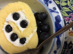 Blueberry swiss roll