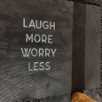 落とし物。Laugh More Worry Less