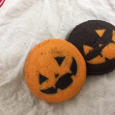 静かに。Halloween cookies