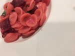 Beet with Orecchiette