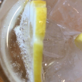 氷と泡。 Lemon squash