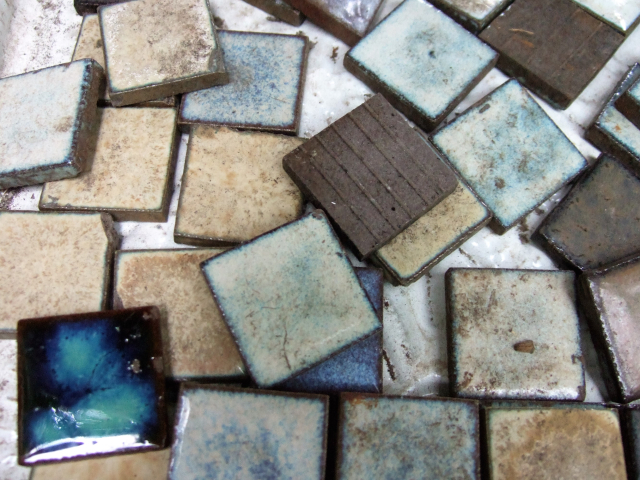 昭和期のタイル。 Ceramic tiles
