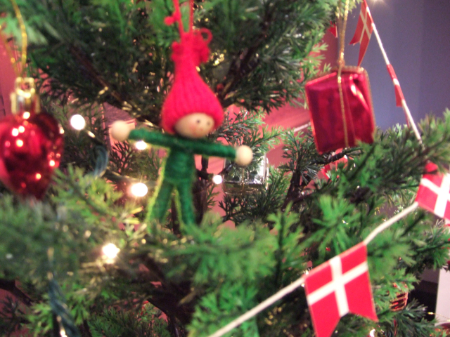 デンマークのクリスマス。 Danish Christmas decoration
