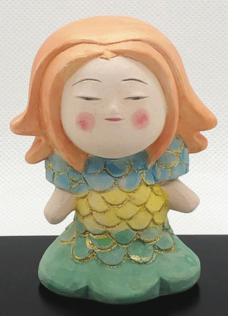 妖怪アマビエの博多人形！　Amabie Hakata doll by S Tobata